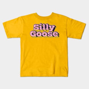 Silly Goose / Retro Meme Lover Design Kids T-Shirt